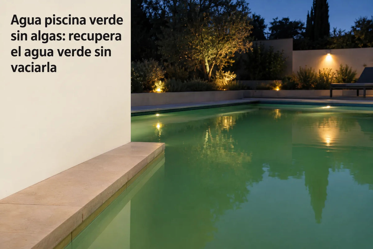 Agua piscina verde sin algas: recupera el agua verde sin vaciarla