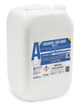 AQUADIOX® DUO LIQUID, líquido de dióxido de cloro estabilizado en envase blanco grande con etiqueta azul y advertencias de seguridad.