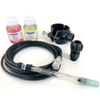 Kit pH/RX para Bomba Peristáltica EF110 STEIEL: sensores, manguera y accesorios en negro con botellas de pH y conectores.